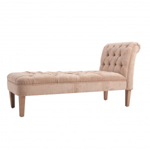 SCAUN LUNG LAVAL REF. 24099, CULOAREA NISIPULUI, BUTONAT, STIL VINTAGE,, DIN LEMN MASIV DE PIN, PRODUS DETASABIL, VIC - Img 3