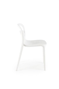 SCAUN TERASA K490, ALB, DIN POLIPROPILENA , STIL MODERN, SUPRAPOZABIL - Img 3