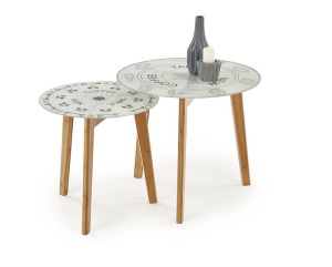 SET 2 MASUTE DE CAFEA LIVING BRAGA MULTICOLORE STIL SCANDINAV HALMAR - Img 1