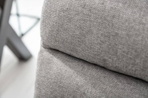 SET 2 SCAUNE DINING, CANTILEVER, DIN TEXTIL GRI DESCHIS, STIL MODERN - Img 6