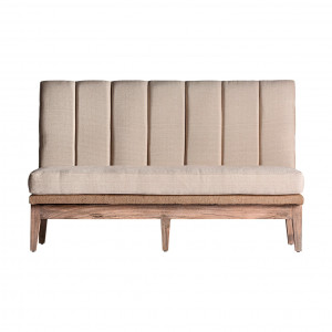 SOFA DE BAR RETZ REF. 28972, DIN LEMN MASIV DE TEC SI BUMBAC, STIL MODERN, VIC - Img 2
