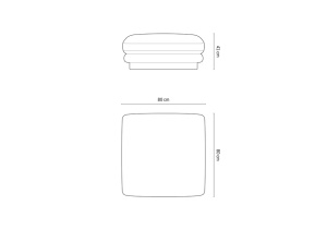 TABURET TORINO, 80 CM, DIVERSE CULORI SI MATERIALE, DESIGN DEOSEBIT - Img 13