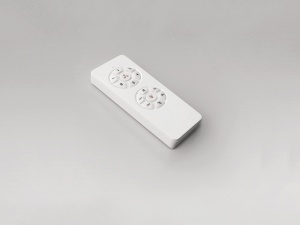 VENTILATOR ASPAS, CU TELECOMANDA, 45/55 CM, ALB/OPAL, DIN METAL, LEMN SI STICLA, STIL MODERN - Img 6