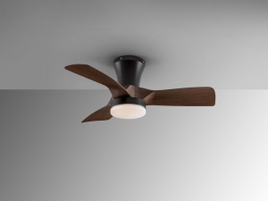 VENTILATOR POLARIS, CU TELECOMANDA, 26 CM, NEGRU MAT/NUC, DIN METAL SI ACRIL, STIL MODERN - Img 2