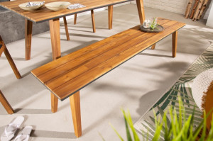 BANCUTA GRADINA, BALI 180CM, COD 40941, DIN LEMN MASIV DE SALCAM - Img 1