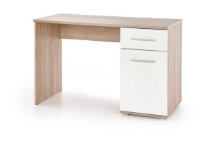 BIROU LIMA B-1, 120 CM, ALB/STEJAR SONOMA, DIN PAL MELAMINAT, STIL MODERN - Img 2