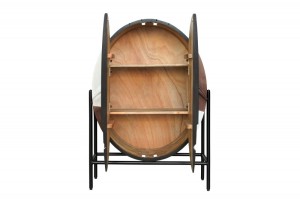 BUFET LIVING, VODO 120CM, LEMN MASIV DE MANGO SI SUPORT METALIC - Img 3