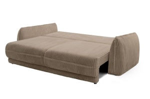 CANAPEA EXTENSIBILA NOA BEJ GRUPA I, CONFECTIONATA DIN METAL, SPUMA POLIURETANICA SI TEXTIL, STIL MODERN - Img 3