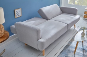 CANAPEA EXTENSIBILA, STUDIO, STOFA FINA GRI, 210CM, STIL SCANDINAV, ARTIM GROUP SELECTION - Img 3