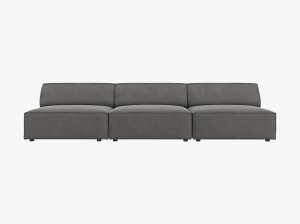 CANAPEA JODIE, 3 LOCURI, 240 CM, DIVERSE CULORI SI MATERIALE, DESIGN DEOSEBIT - Img 2