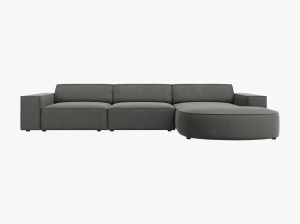 COLTAR JODIE, DREAPTA, 4 LOCURI, 284 CM, DIVERSE CULORI SI MATERIALE, DESIGN DEOSEBIT - Img 9