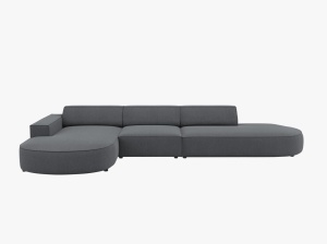 COLTAR JODIE, STANGA, 4 LOCURI, 342 CM, DIVERSE CULORI SI MATERIALE, DESIGN DEOSEBIT - Img 9