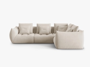 COLTAR MODULAR BLOOM DREAPTA, 4 LOCURI, 316 CM, DIVERSE CULORI SI MATERIALE, DESIGN DEOSEBIT - Img 6