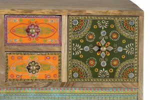 COMODA 120CM, MARO/MULTICOLOR, DIN LEMN DE MANGO, GINER Y COLOMER - Img 2