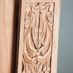 COMODA TIHANY REF. 27585, DIN LEMN MASIV TROPICAL SI OGLINDA, STIL MODERN, VIC - Img 4
