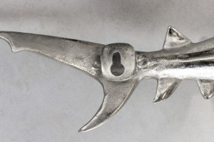 DECORATIUNE SET 2 BUC, RECHIN, DIN METAL ARGINTIU, COD 42983 - Img 5