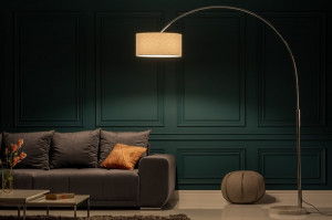 LAMPADAR BIG BOW ALB 170/180 CM COD 35596 DESIGN MODERN - Img 1