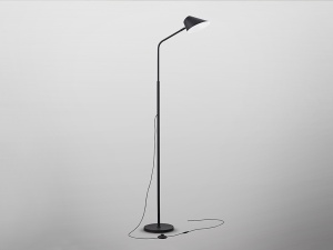 LAMPADAR ESINO, CU TELECOMANDA, 158 CM, NEGRU MAT, DIN METAL SI ALUMINIU, STIL MODERN - Img 4