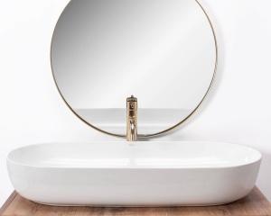 LAVOAR REA CLEO, ALB, 81 CM, DIN CERAMICA, CALITATE SUPERIOARA - Img 3