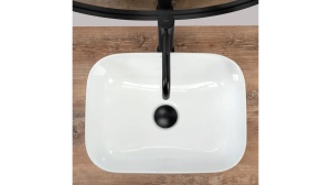 LAVOAR REA DEMI MINI, ALB, 40,5 CM, DIN CERAMICA, CALITATE SUPERIOARA - Img 4