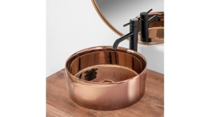 LAVOAR REA IDA, AURIU ROSE, 36 CM, DIN CERAMICA, CALITATE SUPERIOARA - Img 2