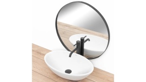 LAVOAR REA PAMELA, 53 CM, ALB, DIN CERAMICA, CALITATE SUPERIOARA - Img 3