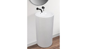 LAVOAR REA STATIV ESTERA, 85 CM, ALB, DIN CERAMICA, CALITATE SUPERIOARA - Img 1