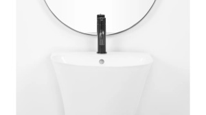 LAVOAR REA STATIV RITA SLIM, 83,5 CM, ALB, DIN CERAMICA, CALITATE SUPERIOARA - Img 4