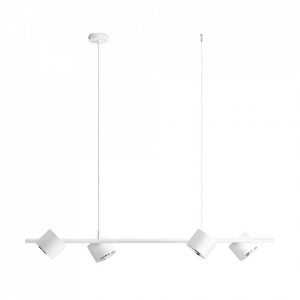LUSTRA BOT, 4 BRATE, 100 CM, ALBA, DIN METAL, STIL MODERN - Img 1