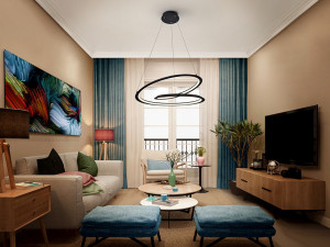 LUSTRA/PLAFONIERA LOOPING, 60 CM, NEGRU MAT/OPAL, DIN METAL, ALUMINIU SI SILICON, STIL MODERN - Img 2