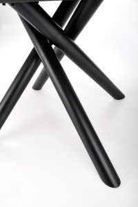 MASA DINING EXTENSIBILA DERRICK, STEJAR/NEGRU, 160/200 CM, BLAT DIN MDF SI PICIOARE DIN METAL, STIL MODERN, HALMAR - Img 10