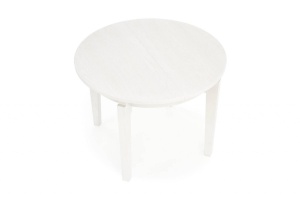 MASA DINING EXTENSIBILA SORBUS, ALBA, 100/200 CM, BLAT DIN MDF SI PICIOARE DIN LEMN MASIV, STIL CLASIC - Img 5