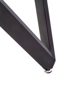MASA DINING GUSTIMO, CU EFECT DE MARMURA GRI/NEGRU, 140 CM, BLAT DIN MDF SI PICIOARE DIN METAL, STIL MODERN - Img 4