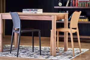 MASA DINING KSAWERY, STEJAR CRAFT, 120 CM, BLAT DIN PAL SI PICIOARE DIN MDF, STIL CLASIC - Img 3