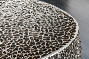 MASUTA DE CAFEA, 80CM, STIL MODERN, UNICAT, LEAF ARGINTIE, COD 38941 - Img 3