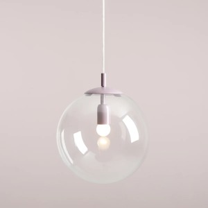 PENDUL GLOBE, 200 CM, LILIAC, DIN STICLA SI METAL, STIL MODERN - Img 3
