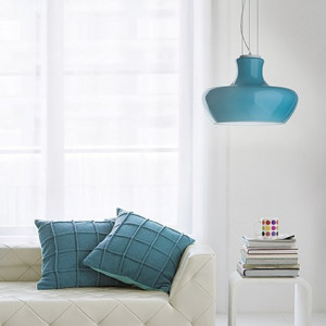 PENDUL MODERN ALBASTRU, ALADINO SP1 D30, IDEAL LUX - Img 1