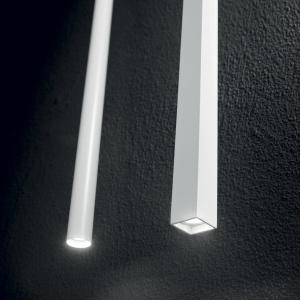 PENDUL ULTRATHIN D100 SQUARE, ALB, DIN METAL, STIL MODERN - Img 2