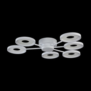 PLAFONIERA APRILIA MOD809-CL-06-72-W, DIN METAL, NEAGRU/ALB, STIL MODERN, MAYTONI - Img 2