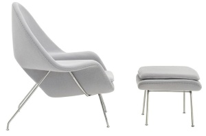 SCAUN COZY GRI CU SUPORT PENTRU PICIOARE STIL MODERN B2 - Img 2