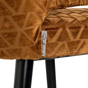 SCAUN DE BAR INDIGO GOLD TRIANGLE, S4496, CONFECTIONAT DIN METAL, SPUMA SI 100% POLIESTER, RICHMOND INTERIORS - Img 4