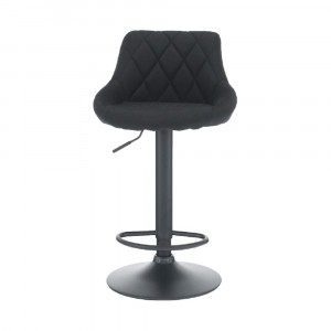 SCAUN DE BAR TERKAN, NEGRU, STIL MODERN, TK - Img 2