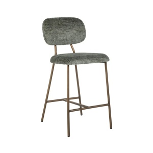 SCAUN DE BAR XENIA, VERDE MENTA/ALAMA, S4522, CONFECTIONAT DIN METAL, SPUMA SI 100% POLIESTER, RICHMOND INTERIORS - Img 2