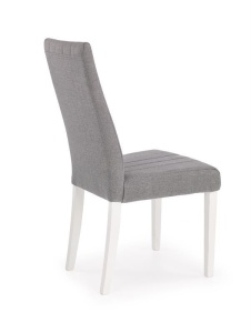 SCAUN DINING DIEGO, GRI INARI 91/ALB, CU TAPITERIE DIN STOFA SI PICIOARE DIN LEMN MASIV, STIL CLASIC - Img 2