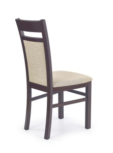 SCAUN DINING GERARD 2, BEJ TORENT/NUC, TAPITERIE DIN STOFA SI PICIOARE DIN LEMN MASIV DE FAG, STIL CLASIC - Img 3
