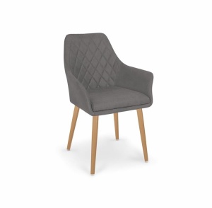 SCAUN DINING K343 GRI/NATURAL STIL SCANDINAV HALMAR - Img 1