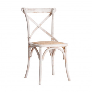 SCAUN LANDAS REF. 23714, CULOARE ALBA, STIL CLASIC, DIN LEMN MASIV DE STEJAR, VIC - Img 1