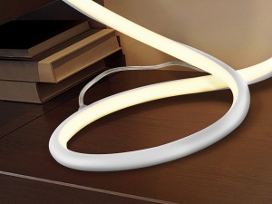 VEIOZA INFINITO, 32 CM, ALB MAT/OPAL, DIN METAL, ALUMINIU SI SILICON, STIL MODERN - Img 2