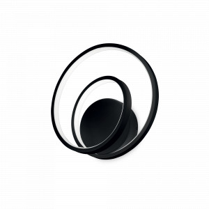APLICA OZ AP, NEGRU, DIN METAL, STIL MODERN - Img 1