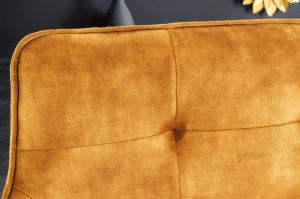 BANCA 160CM, EUPHORIA, CATIFEA GALBEN MUSTAR(TEXTIL FOARTE FIN), COD 43128, STIL MODERN - Img 3